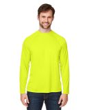 Core 365 CE110 Unisex Ultra UVP™ Long-Sleeve Rag in Safety yellow