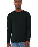 Bella + Canvas 3501CVC Unisex CVC Jersey Long-Slee in Solid black blend