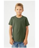 Bella+Canvas 3001Y 100% Cotton Youth Jersey T-Shir in Military green