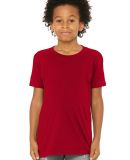 Bella+Canvas 3001Y 100% Cotton Youth Jersey T-Shir in Red