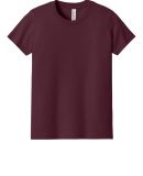 Bella+Canvas 3001Y 100% Cotton Youth Jersey T-Shir in Maroon