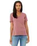 Bella + Canvas 6405CVC Ladies' Relaxed Heather CVC in Heather mauve