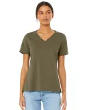 Bella + Canvas 6405CVC Ladies' Relaxed Heather CVC in Heather olive