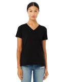 Bella + Canvas 6405CVC Ladies' Relaxed Heather CVC in Solid blk blend