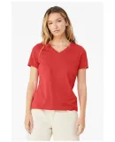 Bella + Canvas 6405CVC Ladies' Relaxed Heather CVC in Heather red