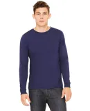 Bella + Canvas 3513 Unisex Triblend Long-Sleeve T- in Navy triblend