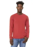 Bella + Canvas 3513 Unisex Triblend Long-Sleeve T- in Red triblend