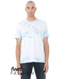 Bella + Canvas 3100RD Unisex Tie Dye T-Shirt WHT/ SKY BLUE