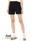 Bella + Canvas 3797 Ladies' Cutoff Sweat Short in Black