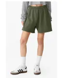 Bella + Canvas 3797 Ladies' Cutoff Sweat Short in Military green