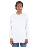 Shaka Wear SHALS Adult 6 oz Active Long-Sleeve T-S in White