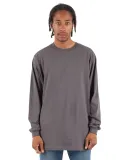Shaka Wear SHALS Adult 6 oz Active Long-Sleeve T-S in Dark grey