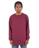 Shaka Wear SHALS Adult 6 oz Active Long-Sleeve T-S in Burgundy