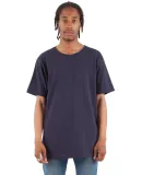 Shaka Wear SHCLT Adult 6 oz., Curved Hem Long T-Sh in Navy