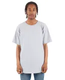 Shaka Wear SHCLT Adult 6 oz., Curved Hem Long T-Sh in Heather grey