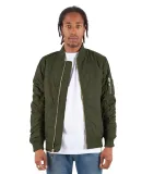 Shaka Wear SHBJ Adult Bomber Jacket in Olive