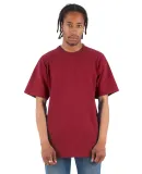 Shaka Wear SHMHSS Adult 7.5 oz Max Heavyweight T-S in Cardinal