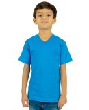 Shaka Wear SHVEEY Youth 5.9 oz., V-Neck T-Shirt in Turquoise