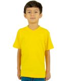 Shaka Wear SHVEEY Youth 5.9 oz., V-Neck T-Shirt in Yellow