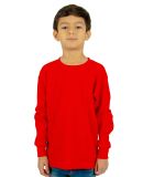 Shaka Wear SHTHRMY Youth 8.9 oz., Thermal T-Shirt in Red