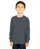 Shaka Wear SHTHRMY Youth 8.9 oz., Thermal T-Shirt in Charcoal gry hth