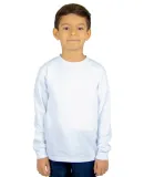 Shaka Wear SHLSY Youth 5.9 oz., Active Long-Sleeve in White