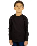 Shaka Wear SHLSY Youth 5.9 oz., Active Long-Sleeve in Black