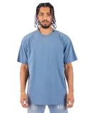 Shaka Wear SHGD Garment-Dyed Crewneck T-Shirt in Washed denim