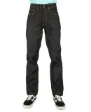 Shaka Wear SHRDJ 12 oz., Raw Denim Straight-Leg Je in Black_30
