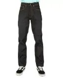 Shaka Wear SHRDJ 12 oz., Raw Denim Straight-Leg Je in Black_44