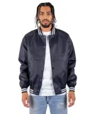 Shaka Wear SHVBJ Men's Varsity Bomber Jacket in Navy