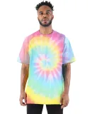 Shaka Wear SHTDSS Heavyweight Tie-Dye T-Shirt in Sherbet rainbow