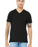 Bella + Canvas 3005 Unisex Jersey Short-Sleeve V-N in Black