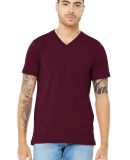 Bella + Canvas 3005 Unisex Jersey Short-Sleeve V-N in Maroon