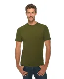 Lane Seven Apparel LS15000 Unisex Deluxe T-shirt in Army green