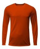 A4 Apparel N3425 Men's Sprint Long Sleeve T-Shirt in Athletic orange