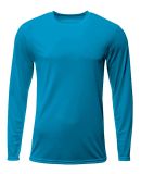 A4 Apparel N3425 Men's Sprint Long Sleeve T-Shirt in Electric blue