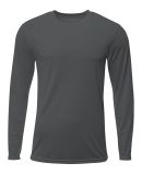 A4 Apparel N3425 Men's Sprint Long Sleeve T-Shirt in Graphite