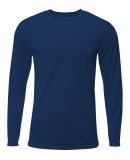 A4 Apparel N3425 Men's Sprint Long Sleeve T-Shirt in Navy