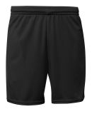 A4 Apparel N5384 Adult 7 Mesh Short With Pockets in Black