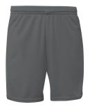 A4 Apparel N5384 Adult 7 Mesh Short With Pockets in Graphite
