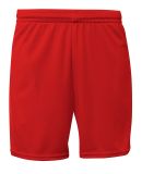 A4 Apparel N5384 Adult 7 Mesh Short With Pockets in Scarlet