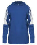 Badger Sportswear 2211 Youth Lineup Hooded Long Sl in Royal