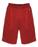 Badger Sportswear 4212 Lineup Shorts in Red