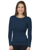 Bayside Apparel 3420 Women's USA-Made Long Sleeve  in Navy