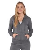 Boxercraft BW5201 Women's Dream Fleece Full-Zip Ho in Black heather