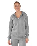 Boxercraft BW5201 Women's Dream Fleece Full-Zip Ho in Oxford heather