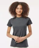 Tultex 0216 / Misses Fine Jersey Tee with a Tear-A Heather Charcoal