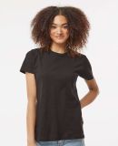 Tultex 0216 / Misses Fine Jersey Tee with a Tear-A in Black