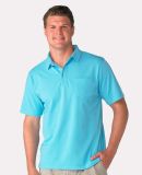 Boxercraft BM2301 Pique Polo in Pacific blue